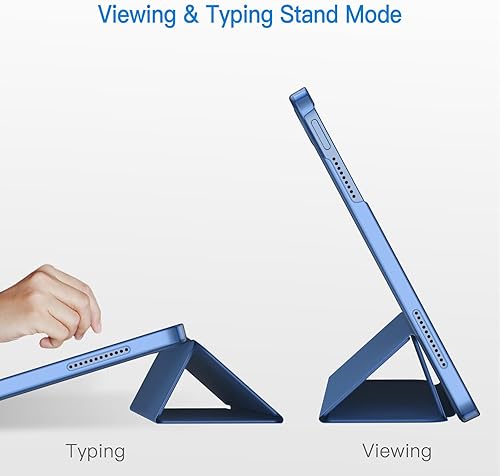 Miniatura 10 de JETech Funda para iPad 10 (10.9 pulgadas, modelo 2022, 10 generación), cubierta rígida de soporte delgado con función de encendido y apagado