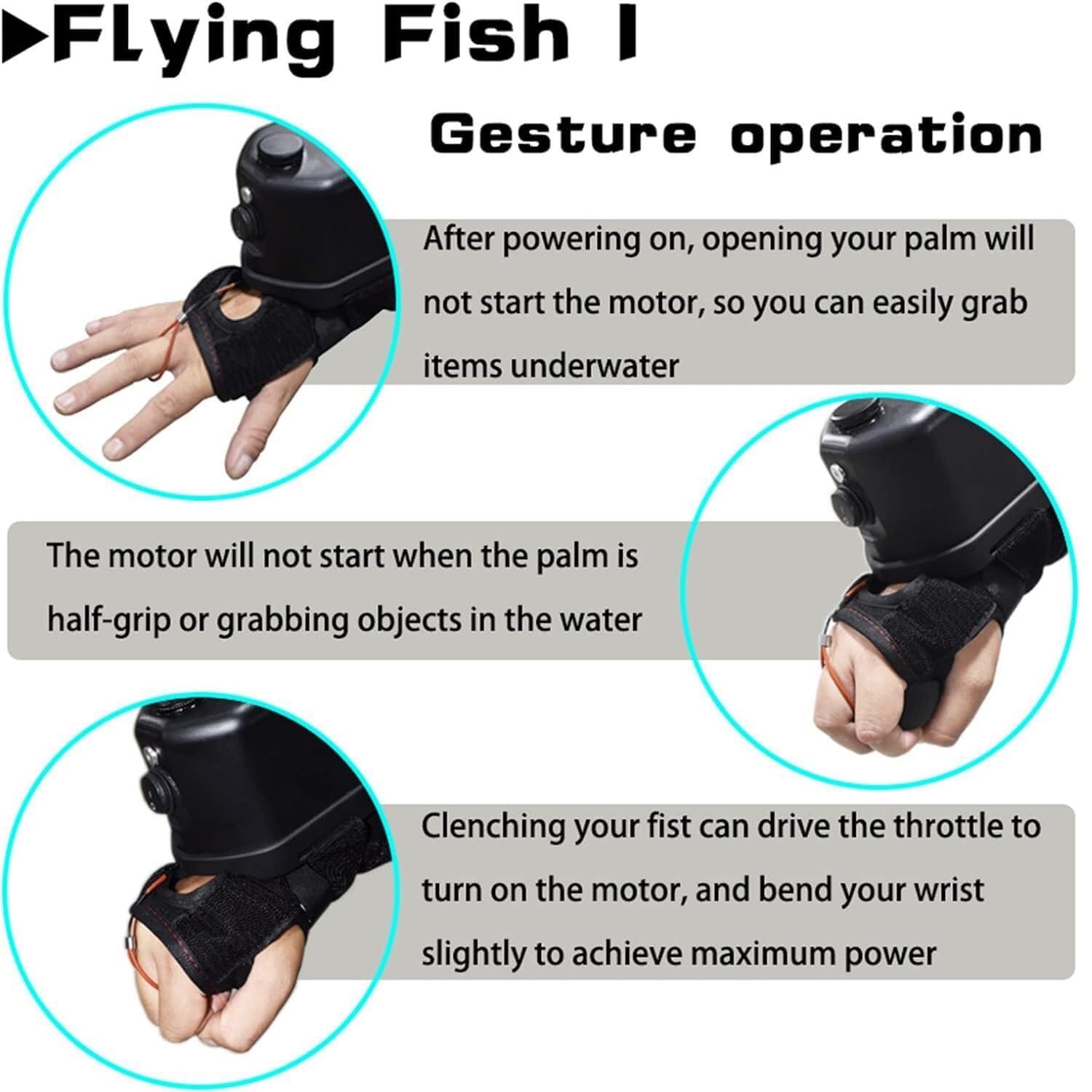 Booster di propulsione del braccio del motorino subacqueo per snorkeling immersioni subacquee nuoto in mare e sport acquatici