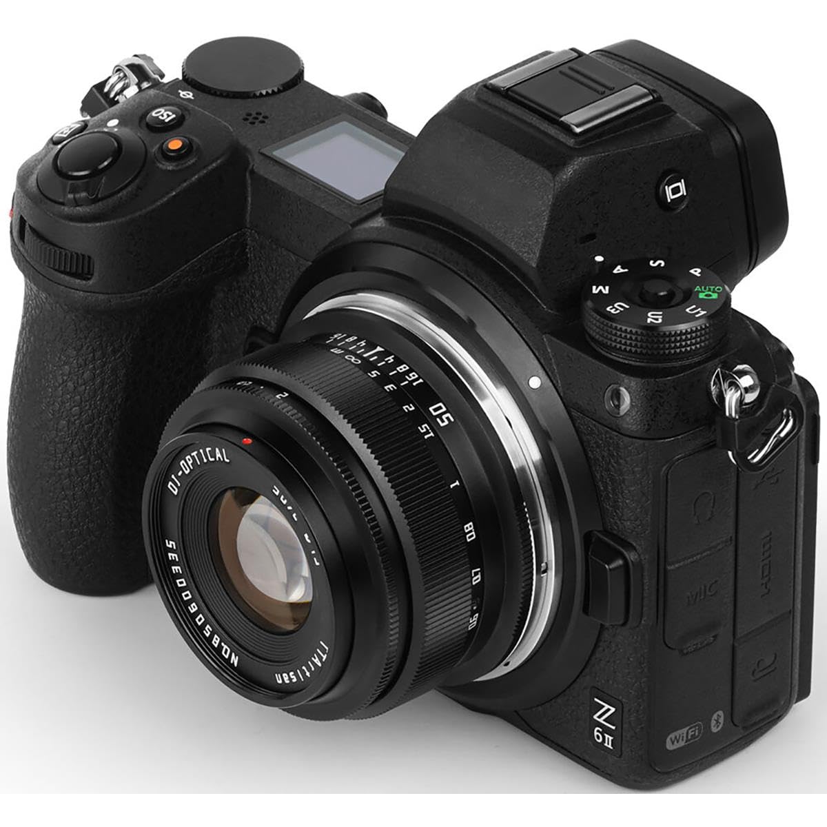 TTArtisan Objectif 50 mm F2 Corps en métal Compatible avec Monture Nikon Z (Cadre Complet) – Noir