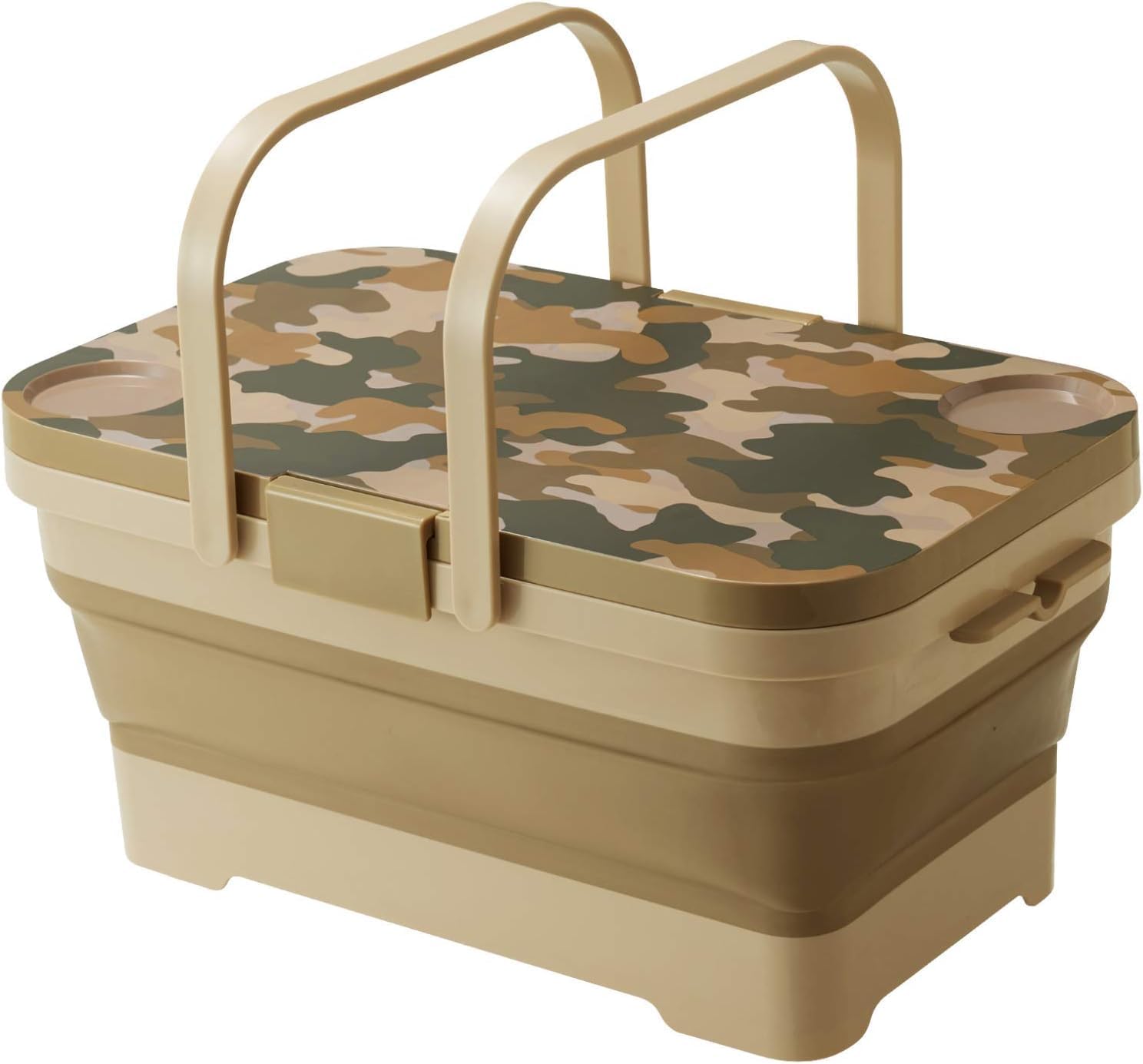 TONSYL 16L Collapsible Picnic Basket with Handles & Lid as Stand Up Table - Foldable, Lightweight, Water-Proof & Leak-Proof - 3-in-1 Rectangle Bucket for Picnics, Camping, Travelling and Road Trips (B0D2P9D8T3) Amazon Price History, Amazon Price Tracker