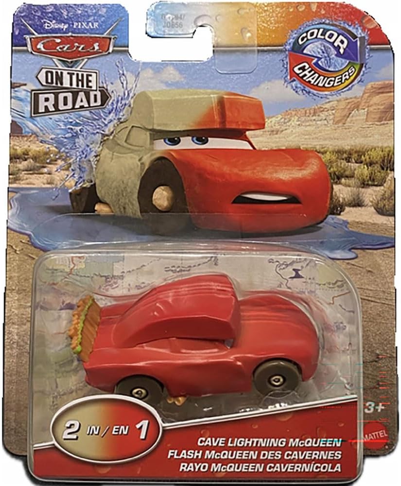 Disney and Pixar Cars on The Road Color Changer Cave Lightning Mcqueen Vehicle