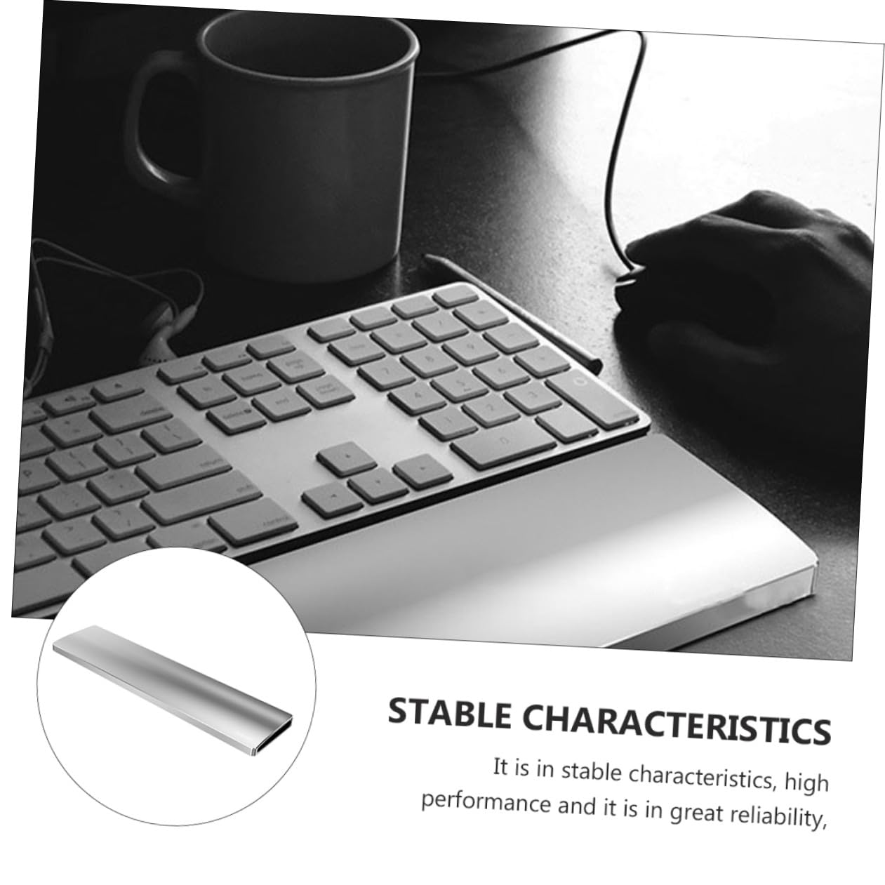 OSALADI Ergonomische Handgelenkauflage und Robustem Design aus Aluminiumlegierung mit Glatter Oberfläche für 104-tasten Mechanische Tastatur für Büro und Zuhause