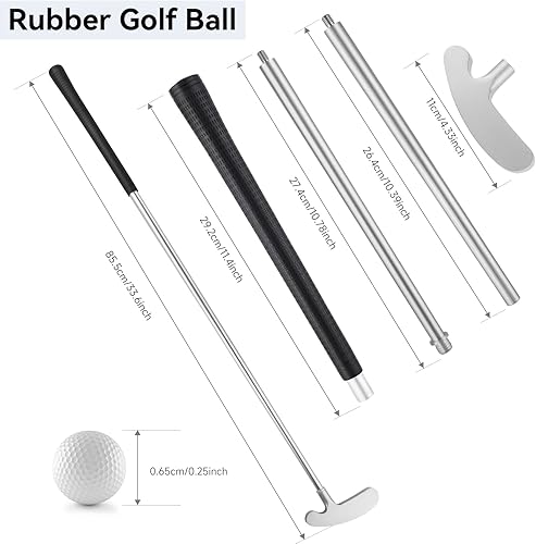 Miniatura 2 de Putters de golf, accesorios de golf bidireccionales para hombres, mujeres y adultos, diestrozurdo, juego de miniclub de golf para niños,