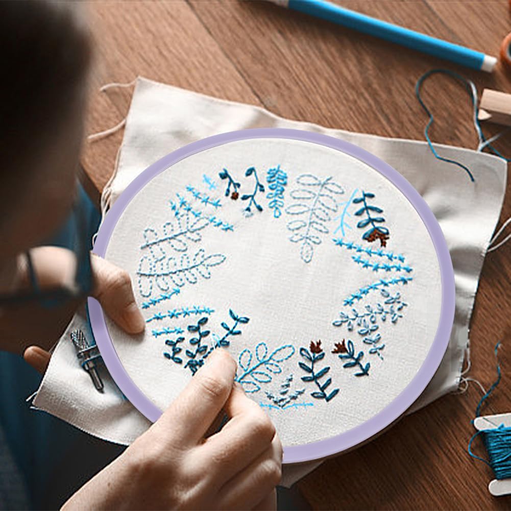 2 Cerchi Da Ricamo In Metallo E Plastica - 4.7 E 6.6 Pollici Per Punto Croce E Cucito