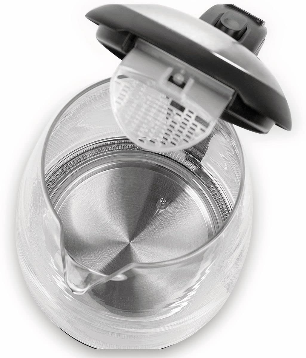 Tristar WK-3502 Bollitore, Vetro di Alta Qualità, 1,7 L, 2200 W, Nero