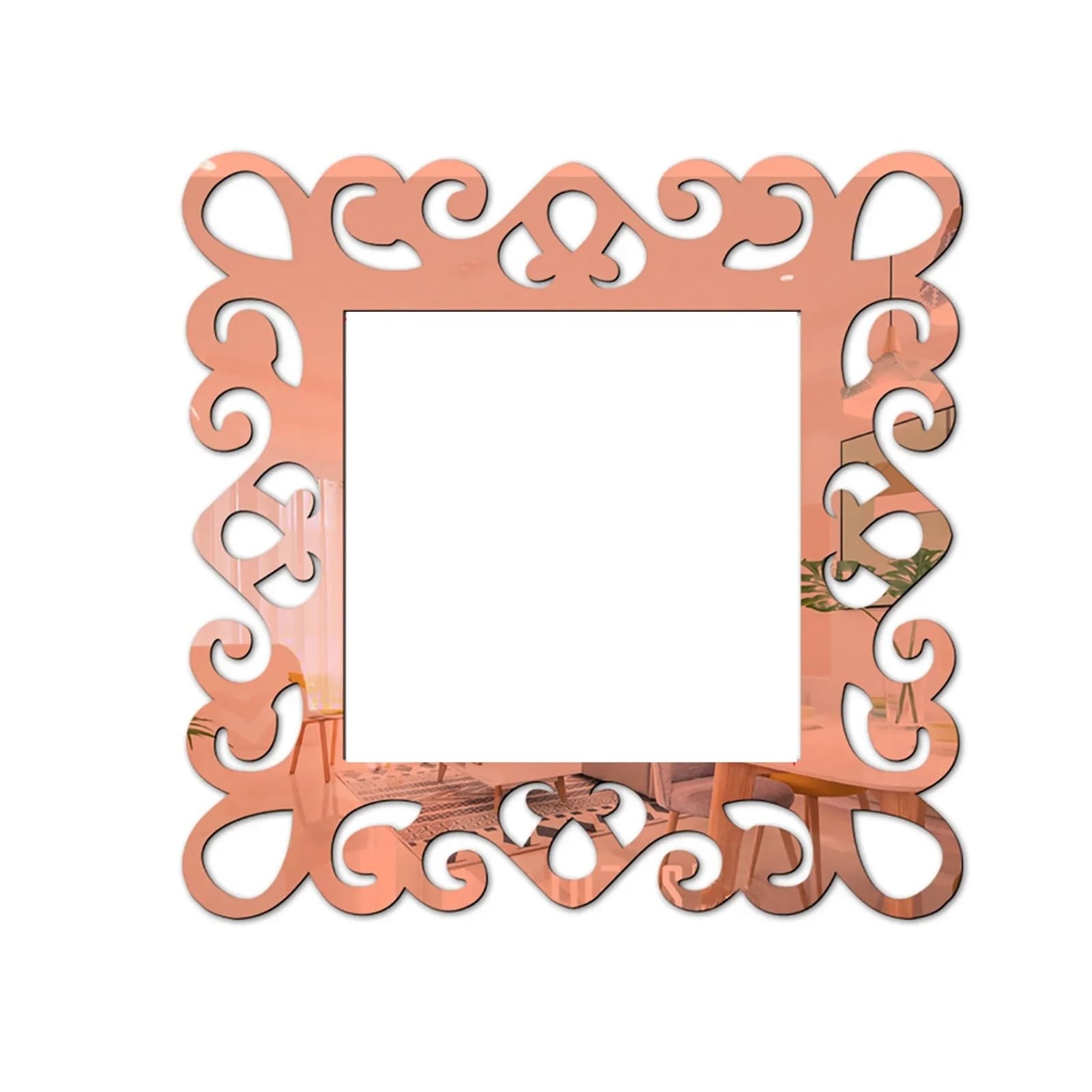 Gwyzax Rose Gold Light Switch Surround 4Pcs Acrylic Flower Switch Sticker Single Light Surround Socket Finger Plate Panel Cover Home Office Wall Sticker Наклейки На Стену(Rose Gold)