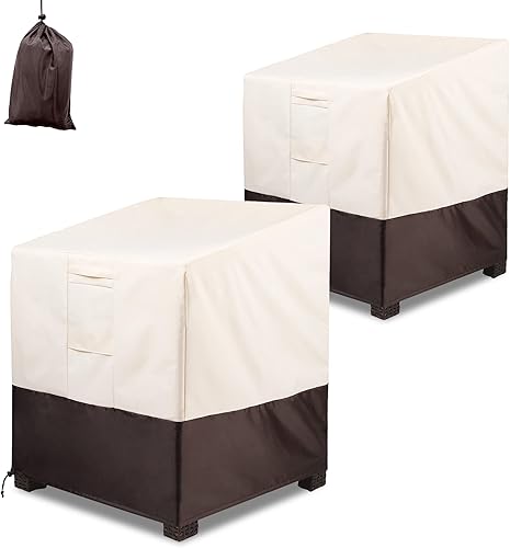Miniatura 8 de ALSTER Paquete de 2 fundas para sillas de exterior, fundas para sillas de patio (28 pulgadas de largo x 35 pulgadas de ancho x 35 pulgadas de alto),