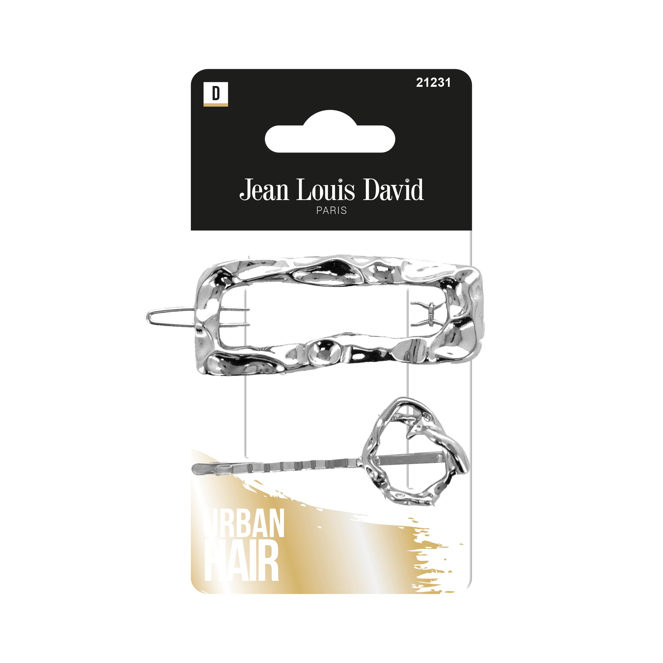 Jean Louis David – Hair Clip – Hairstyle – Random Colour Gold or Silver – Ornament – Fashion Accessory