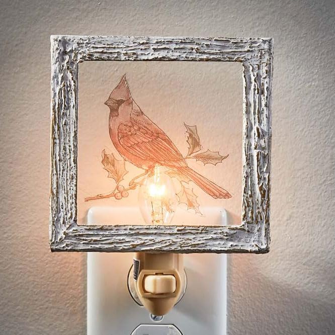 BLACK FOREST DECOR Cardinal Glow Nightlight
