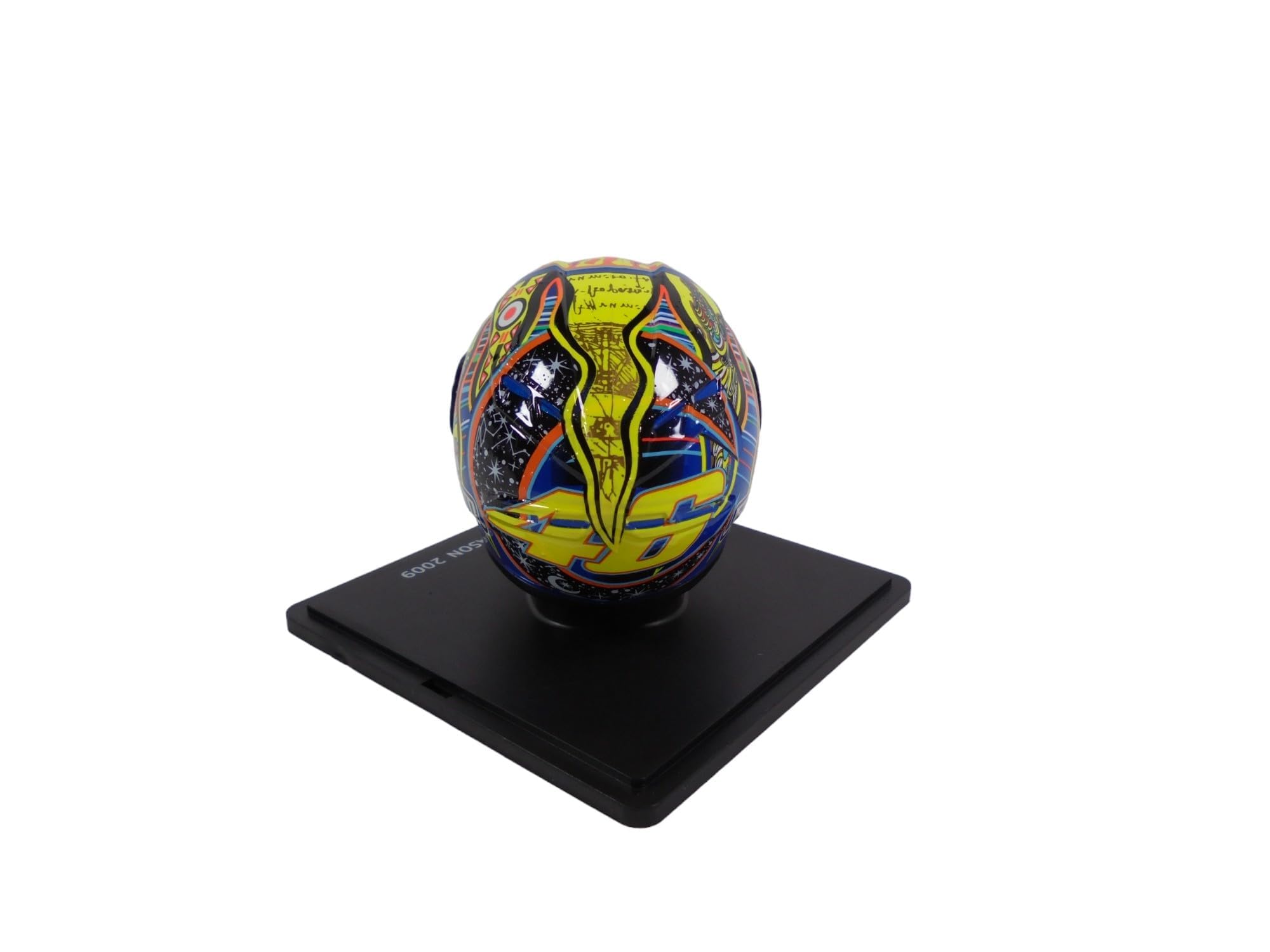- Casco in scala 1/5 di Valentino Rossi Moto GP Stagione 2009 compatibile con Yamaha YZR-M1 - CR006BC