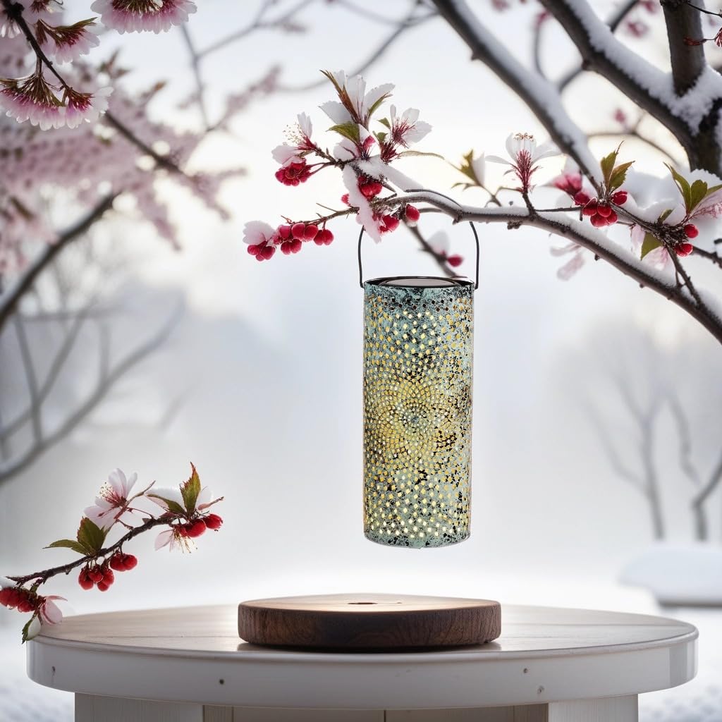 Lanterna Solare, Lanterna Solare Con Effetto Lume Di Candela, Lampada Solare Per Arredo Giardino