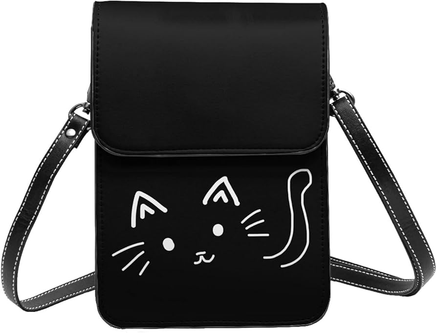 ハンドメイド　猫耳　しっぽ付き　スマホ　リュック型ショルダーポーチ　黒猫　ネコ 楽天市場】黒猫 バッグ ショルダーバッグ 猫 黒猫バッグ 猫