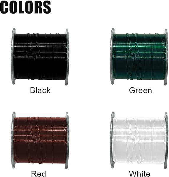 Dingbear Lenza da Pesca in Nylon 200/500/1000M Monofilamento da Pesca in Nylon Filo da Pesca a Forte Tensione 4 Colori 5-35LB - 5
