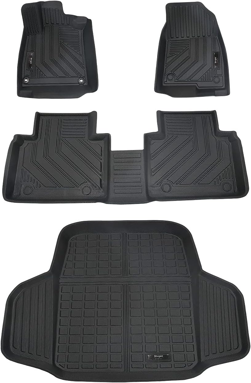 Compatible for 2018-2022 Honda Accord Floor Mats & Cargo Liner All Weather Car Floor Mats for 2018 2019 2020 2021 2022 Honda Accord Accessories
