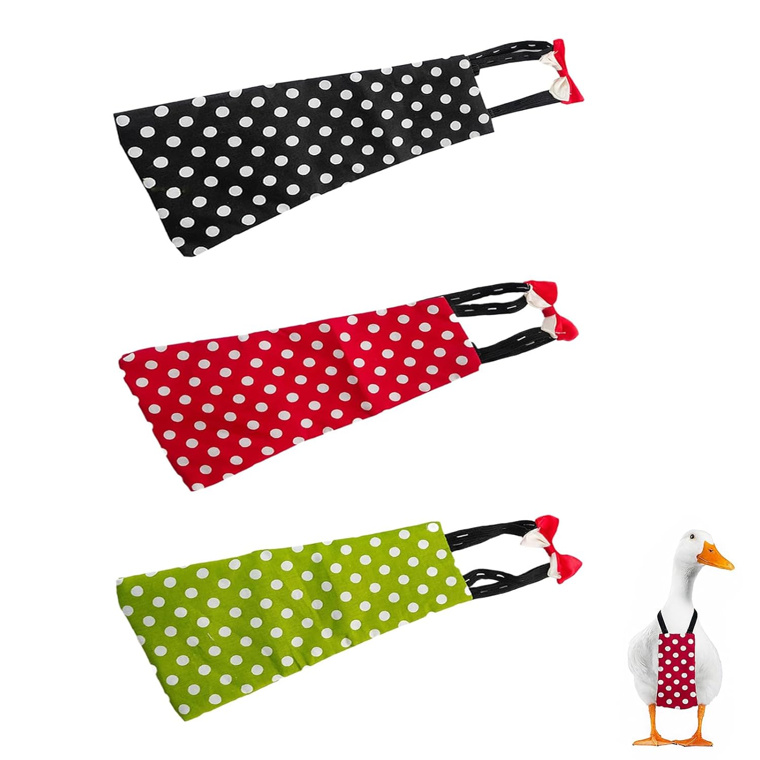 3 Pack Duck Diapers for Pet Ducks, Ideal Chicken Diapers for Indoor Chickens, Reusable and Adjustable Poultry Diaper Covers