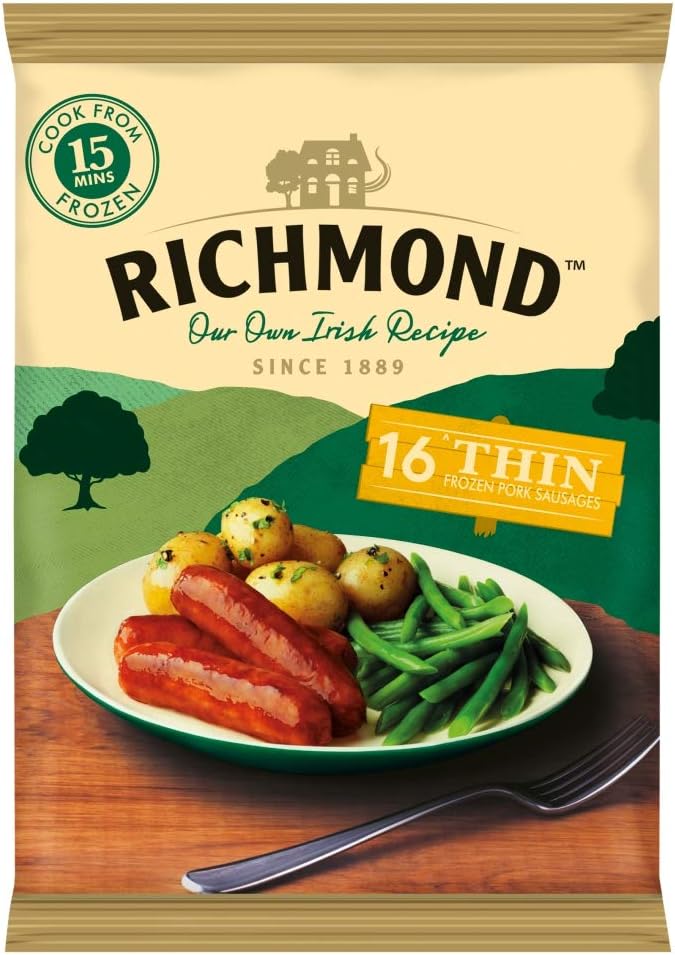 Richmond 16 Thin Frozen Pork Sausages 444g (Frozen) Amazon.co.uk Grocery