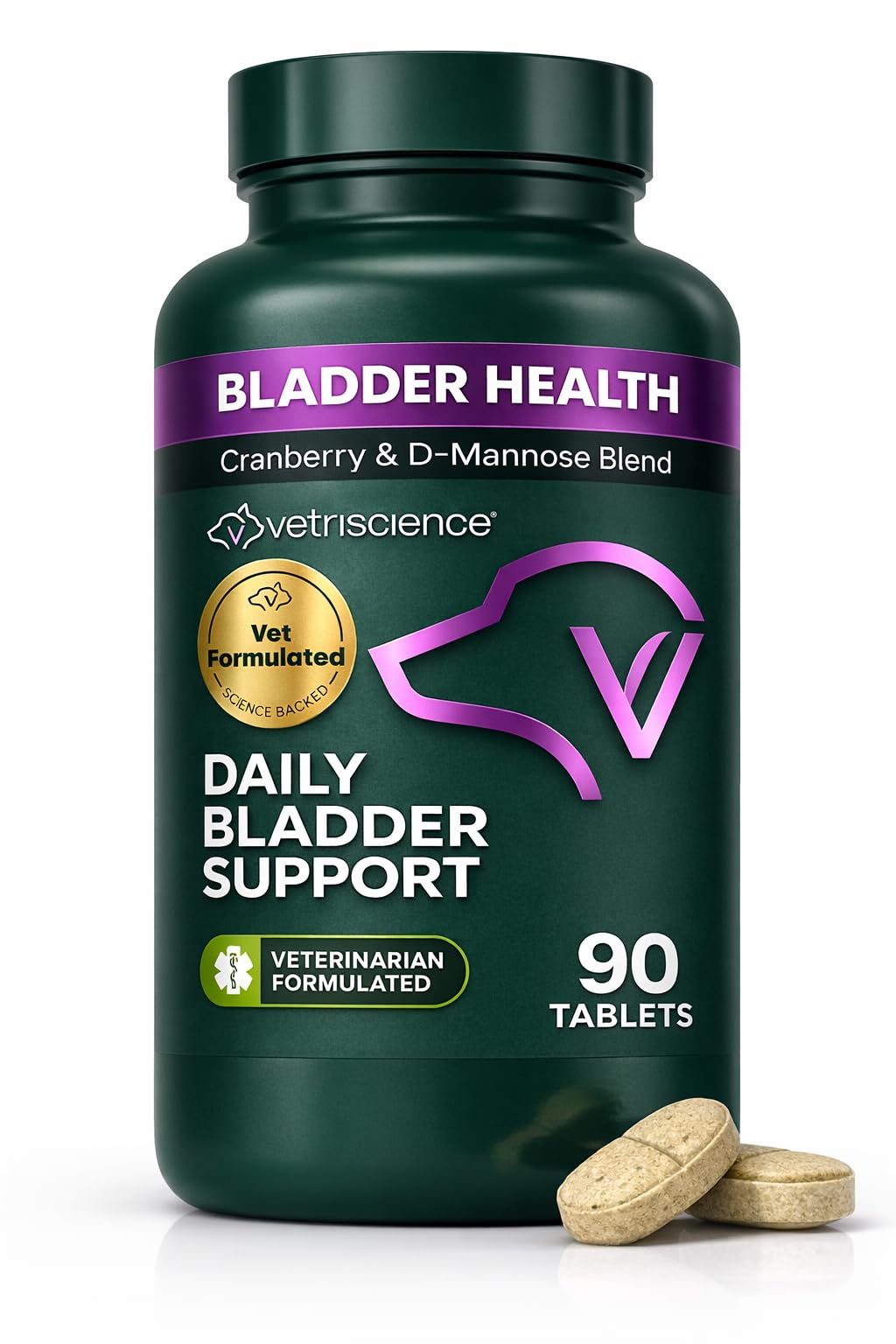 Vetri-Science Laboratories Bladder Strength Tablet for Dogs - 90 Chewable Tablets