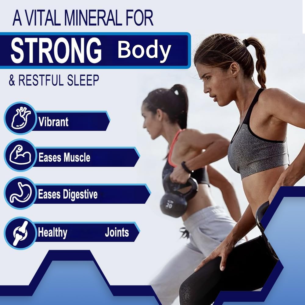 Complejo de magnesio, apoya la salud de los músculos y las articulaciones, alivia el estado de ánimo y el estrés, promueve el sueño, la energía y la vitalidad y promueve el metabolismo.