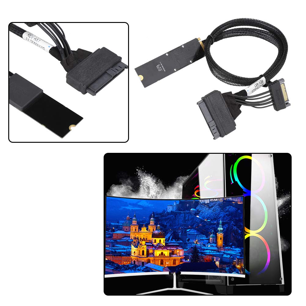 Bewinner Kabel przyłączeniowy do dysków SSD NVMe U.2 do M.2 kabel SF-8639 kabel łączący