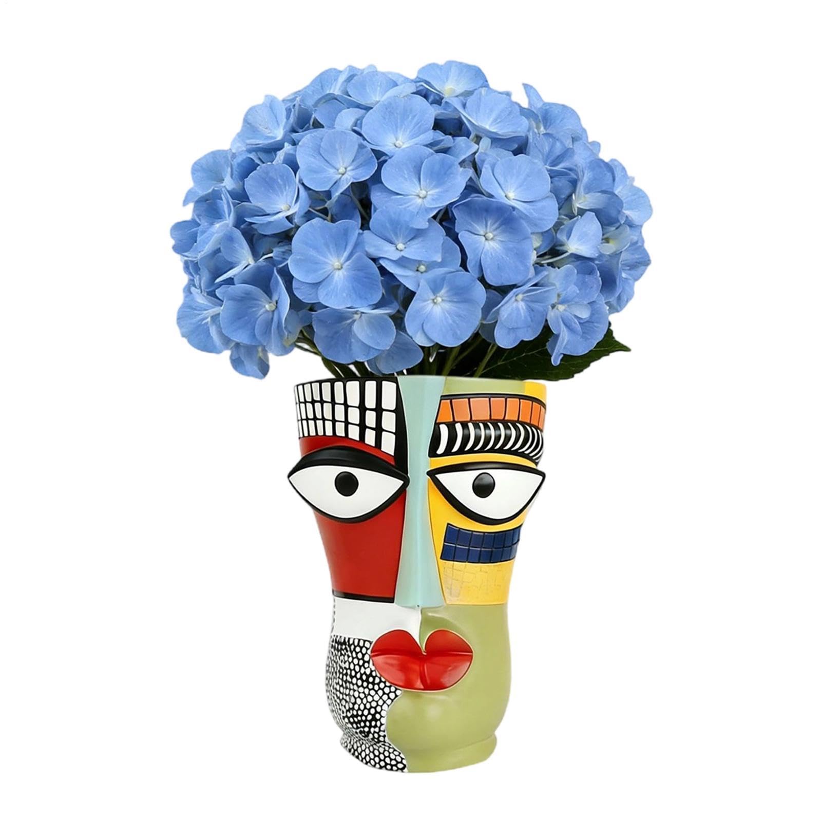 Pot de fleurs abstrait grand format pour terrasse et jardin