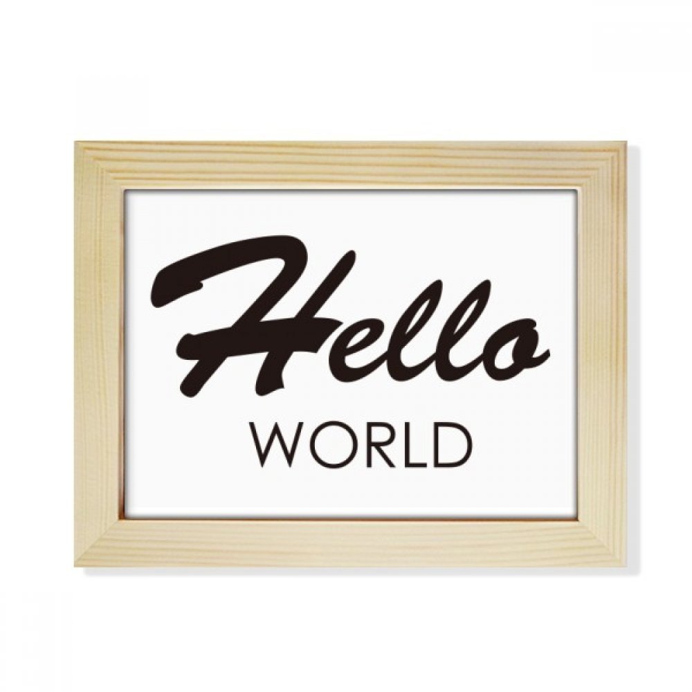 Interfaz del Programador de Hello World arte de escritorio 6X8