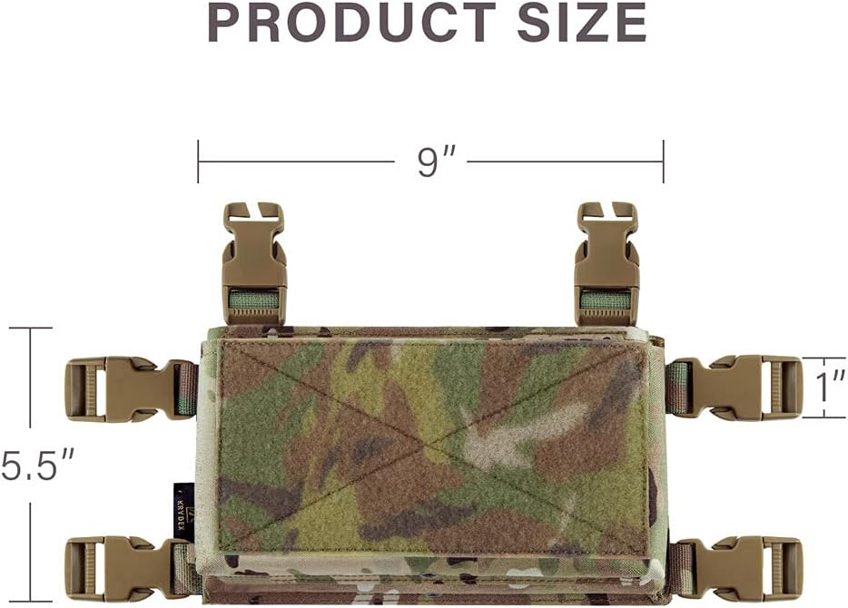 KRYDEX MK3 Placard with Hook Backing for Tactical Vest Chest Rig (MC)
