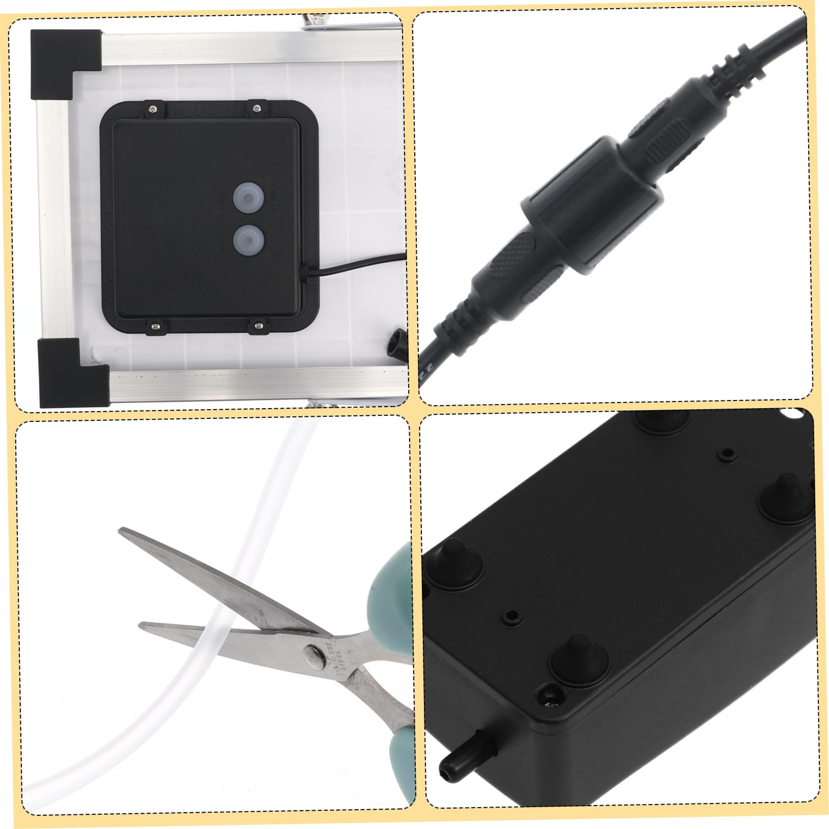 PRETYZOOM Bomba De Oxígeno Solar para Estanques Bomba De Aire para Acuarios Aireador para Peceras para Estanques De Peces Accesorio para Peceras