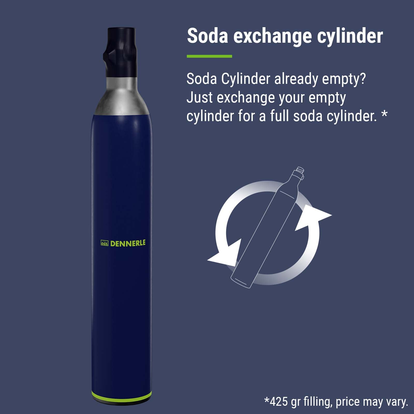 Dennerle Carbo Soda M200 - Fertilizante de CO2 con cilindro de soda