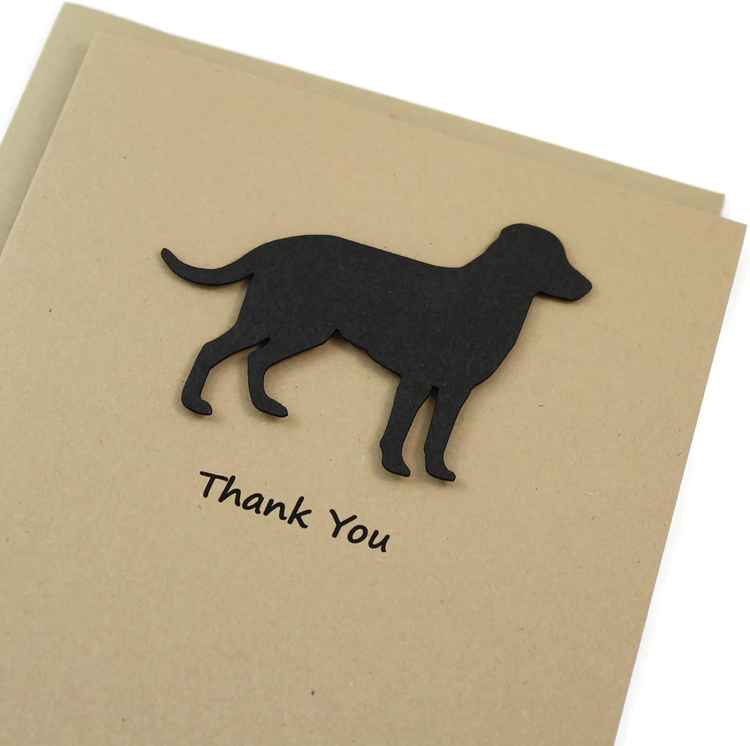 Black Labrador Retriever Thank You Cards Pack of 10 | Handmade Lab Notecards | Dog Greeting Cards with Envelopes