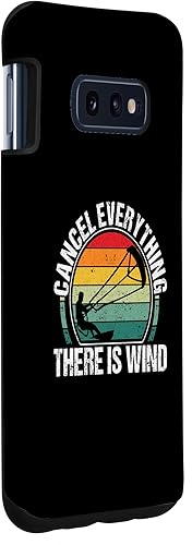 Miniatura 3 de Galaxy S10e Funny Kitesurf Kiteboarding Cancel Everything There Is Wind Case
