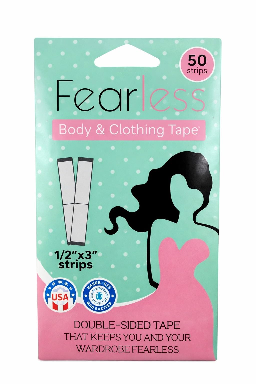 beauty tool Double Sided Clothing Tape Strips | Transparent Body Tape for Dresses, 50 Strips-image-11