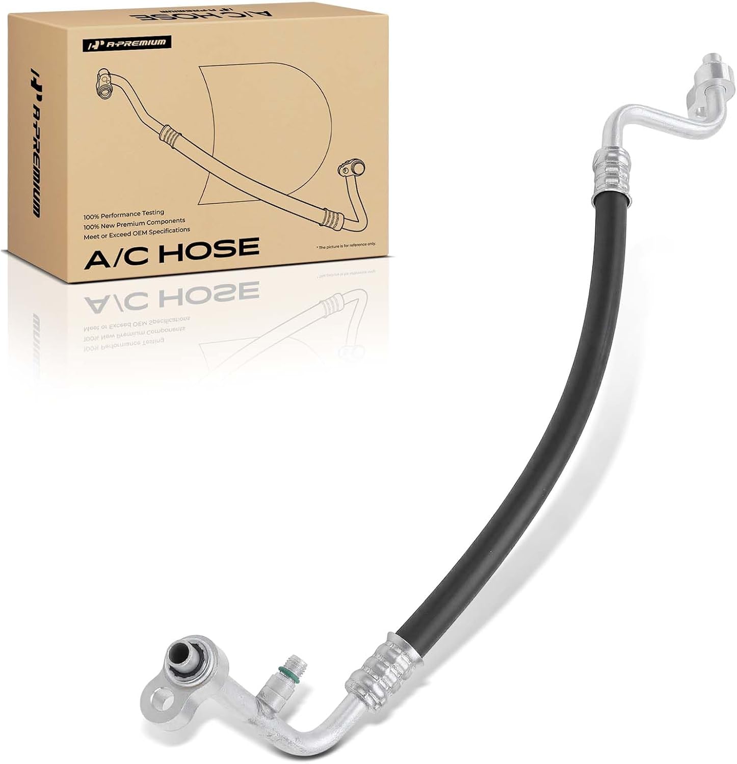 A-Premium A/C Discharge Line Hose Assembly Compatible with Chevrolet Spark, 2013 2014, 1st Design, Compressor to Condenser