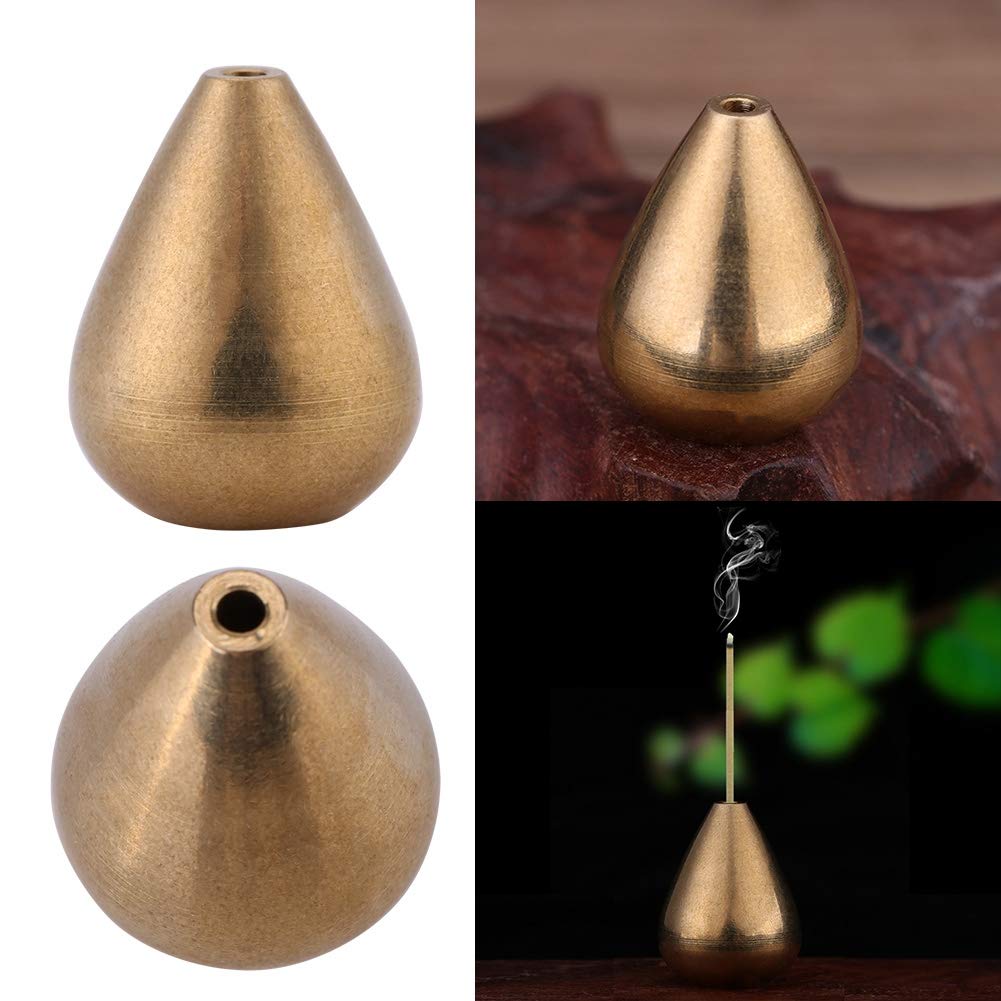 Akozon wierookvat mini waterdruppels vorm messing wierookstaafjeshouder rookvat accessoires voor slaapkamer thee kamer Akozon wierookvat mini waterdruppels vorm messing wierookstaafjeshouder rookvat accessoires voor slaapkamer thee kamer