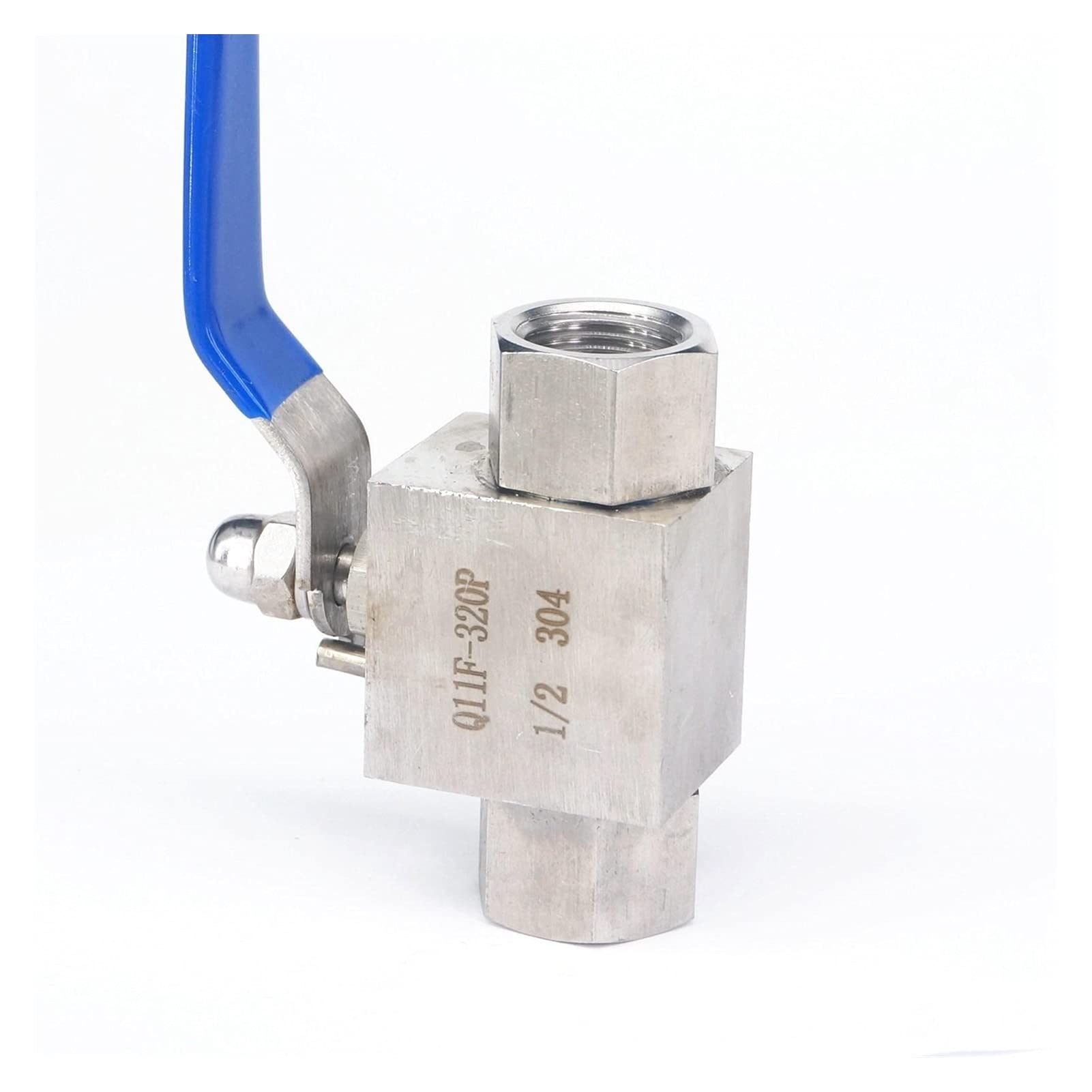 QRUYHBAJU 4500 PSI 1/2inch Female SS304 Stainless Steel Shut Off Ball Valve Water Gas Oil High Pressure