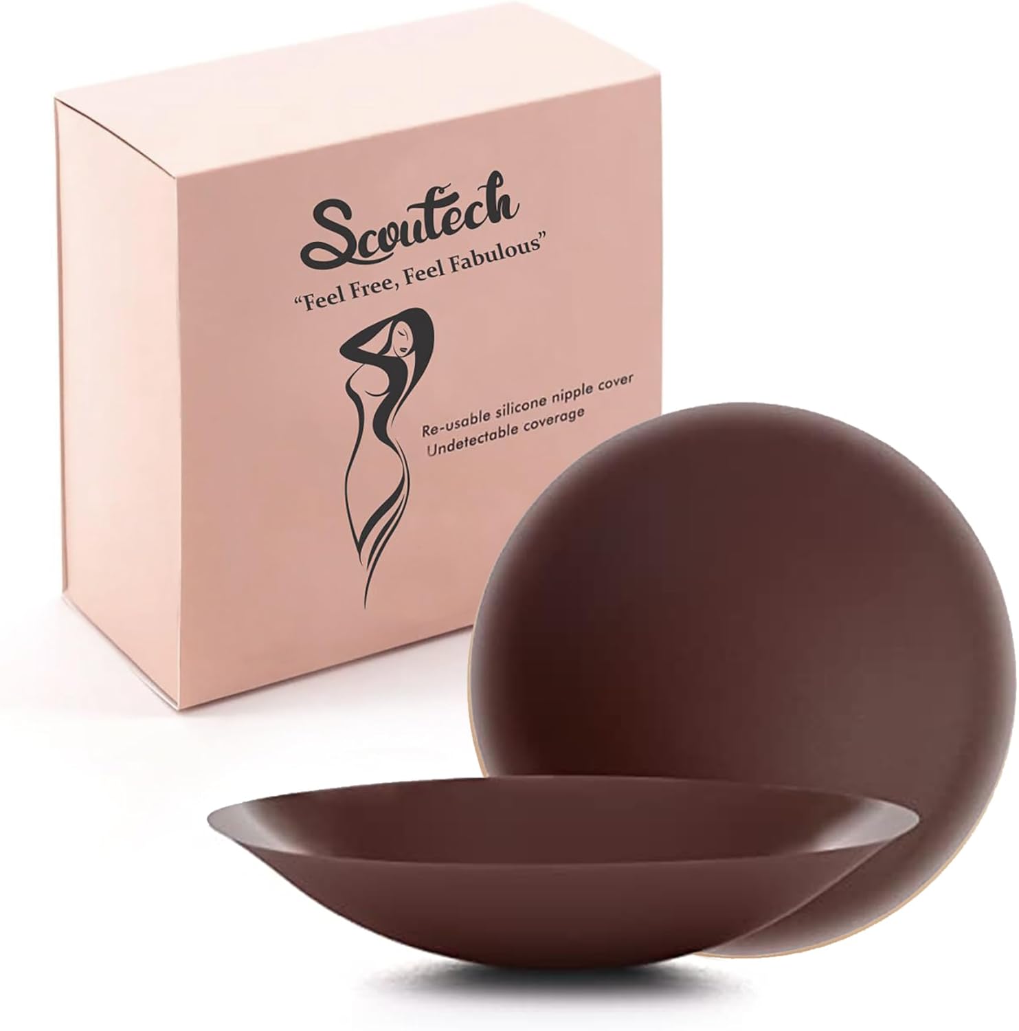 4 Pairs Premium Nipple Covers for Women Adhesive Resusable Siliconce Nipple Pasties for Backless Strapless Dresses - Image 7