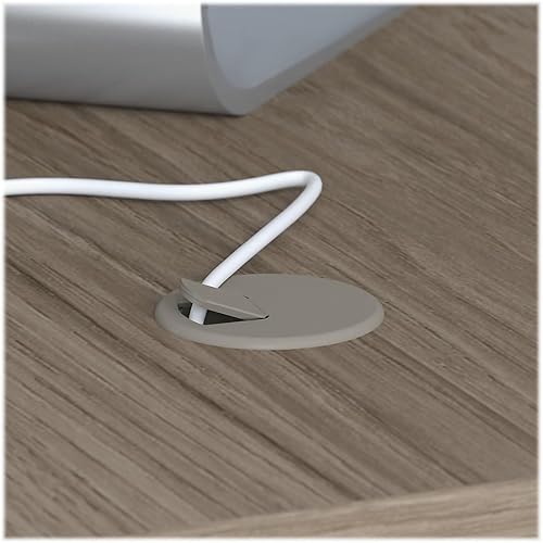 Miniatura 15 de Bush Business Muebles stc013sg Studio C computadora y archivo, 72" x 30," Storm Gray, Madera, Blanco Blanco,Negro Nuez (Black Walnut),Nogal