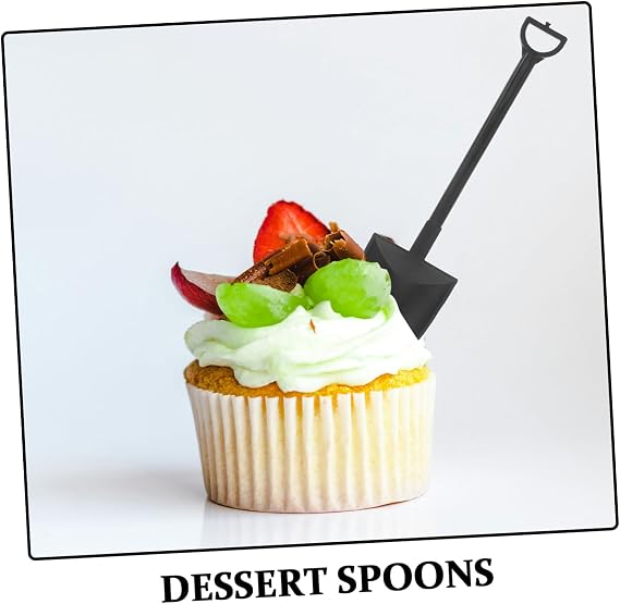 DOITOOL 200pcs Mini Plastic Shovel Spoons for Desserts Food-grade Tasting Spoons for Ice Cream Yogurt Pudding Portable Lightweight Serving Utensils for Parties Picnics Travel