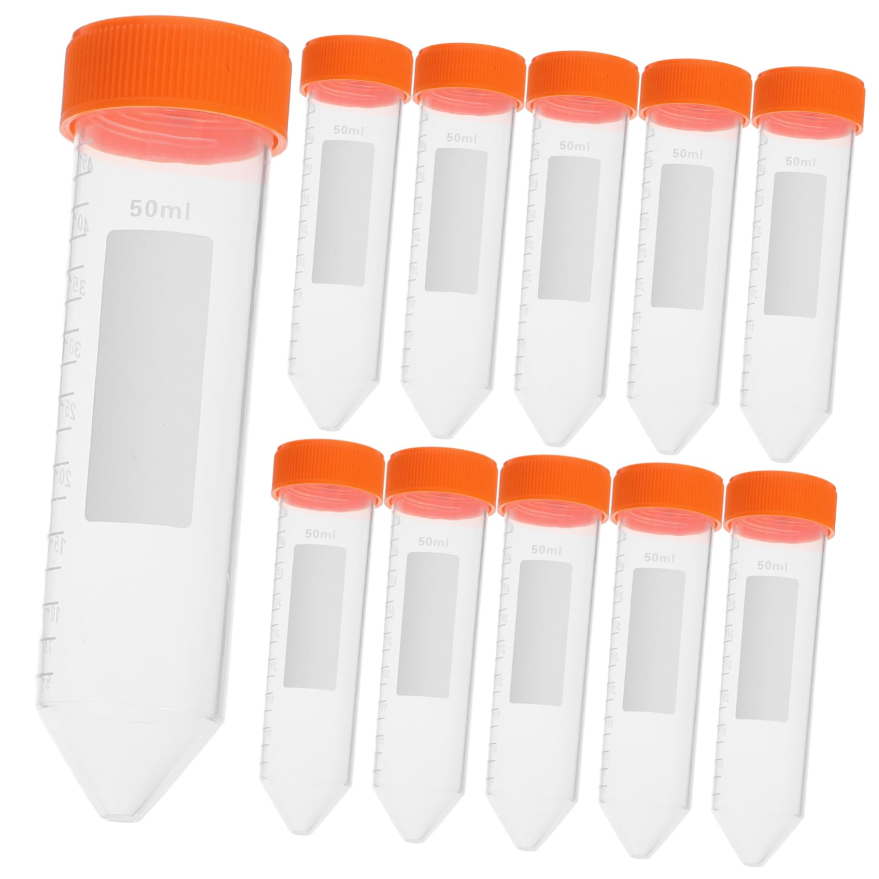 Provette per Centrifuga 50ml Pp Arancia 50 Pezzi Laboratorio