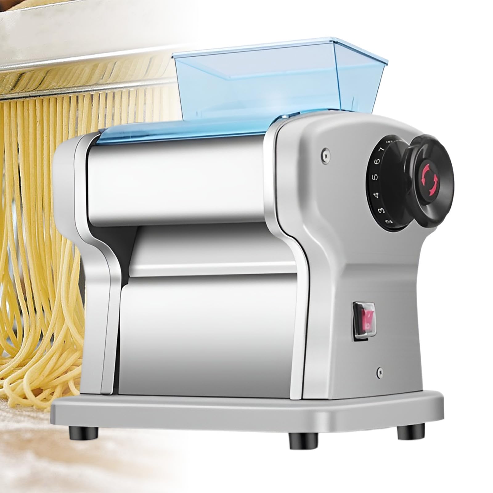 Machine à pâtes électrique en acier inoxydable pour nouilles et raviolis maison