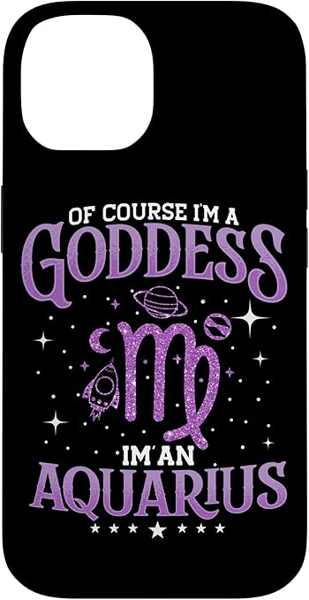 Aquarius Zodiac Sign Aquarius Goddess Star Sign Case for iPhone 14