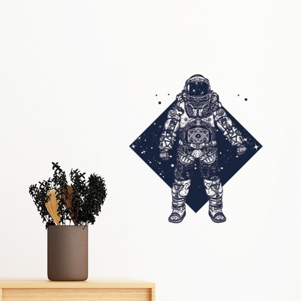 Décoration murale espace DIY facile à poser sur papier peint