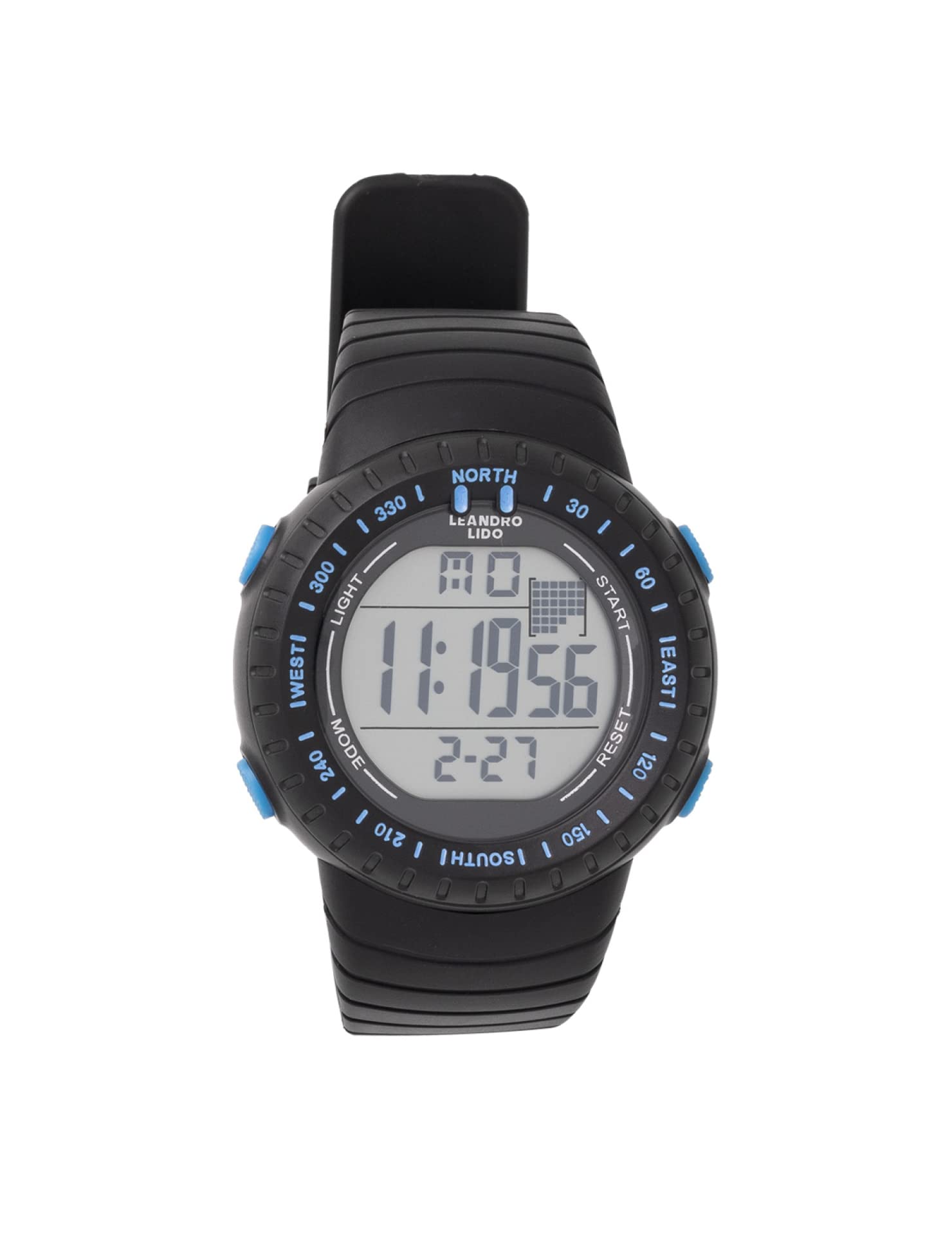 Leandro Lido Orologio Sportivo Unisex Con Display Digitale, Cronometro, Sveglia E Impermeabile 3 ATM - 4