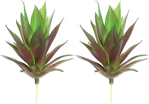 PATIKIL Pequeñas plantas suculentas artificiales, paquete de 2 selecciones de suculentas falsas sin maceta, suculentas falsas para decoración del