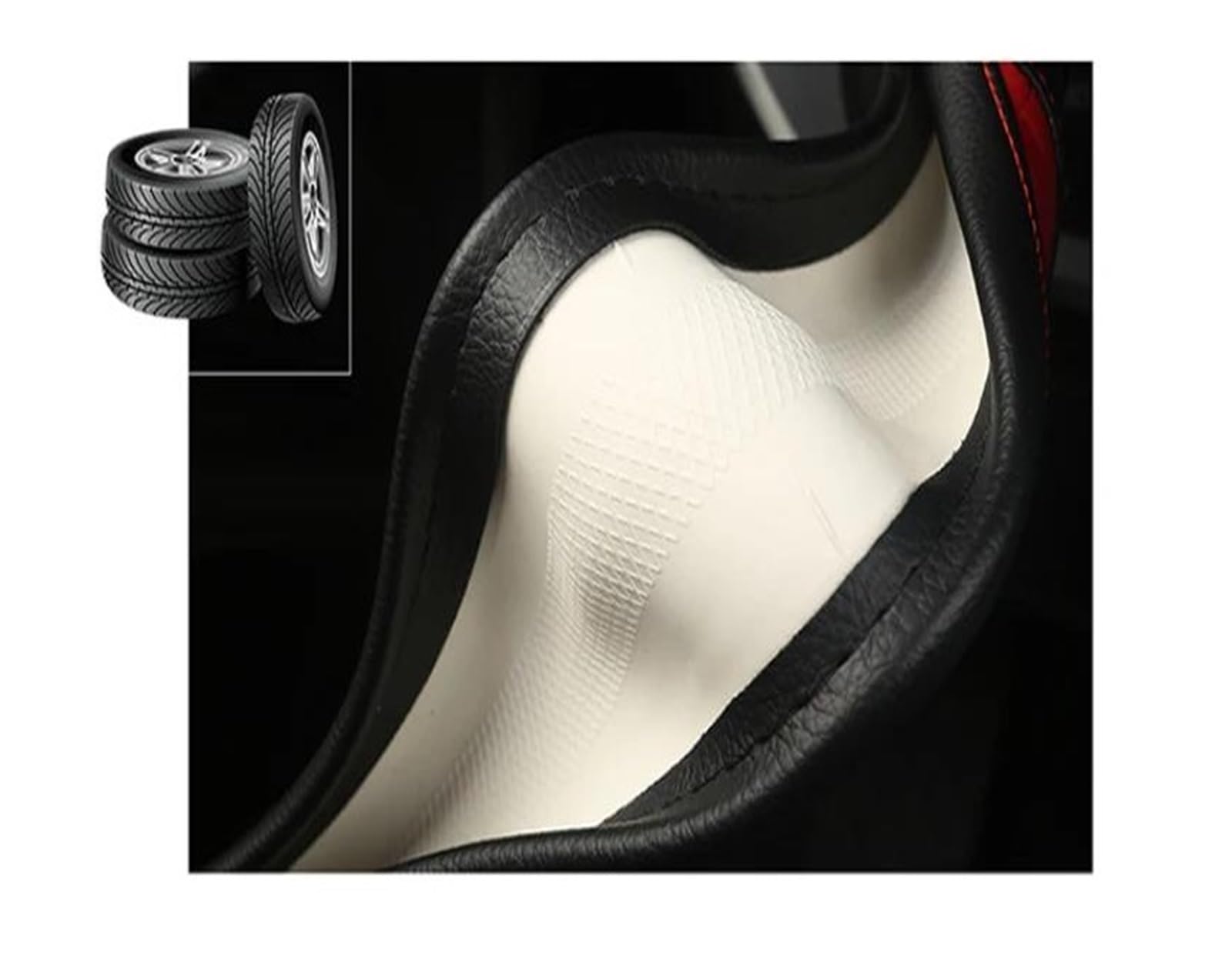 Pokrowiec na kierownicę samochodu, 38 cm, akcesoria samochodowe do Hyundai dla Elantra, Santa Fe, Kona I40, Palisade, czerwony