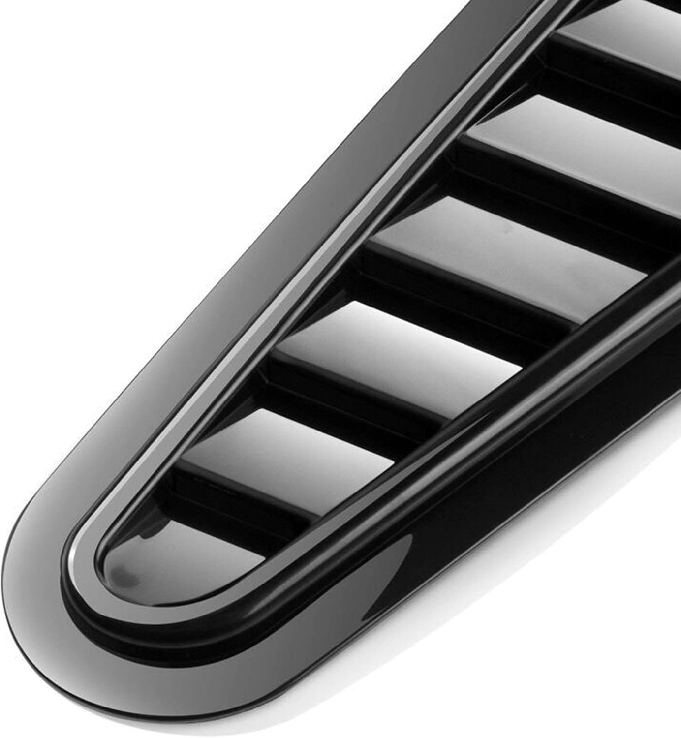 Hood Scoops 1 Pair of Car Hood Air Vents, Car General Decorative Hood Air Vent Decorative Stickers (Color : Colore fibra di carbonio)