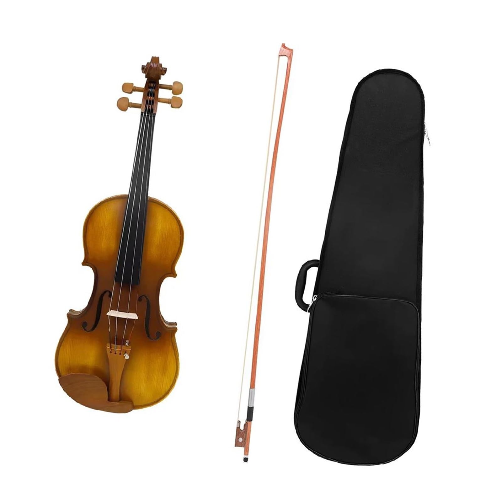 Violino 4/4 Vintage In Legno Massello Acustico Violino(1SET)