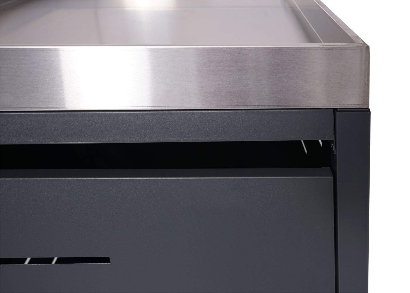 XL 1/2 Mülltonnenverkleidung HWC-H40, Mülltonnenbox, Pflanzkasten EdelstahlMetall 40kg 125x75x102cm erweiterbar