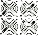 140mm Wire Computer Case Fan Grill / Guard - Black (Set of Four)