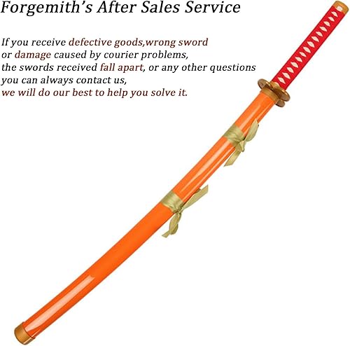 Miniatura 2 de Forgemith Espadas de bambú para cosplay de anime Roronoa ZoroKitetsuYama EnmaTrafalgar LawKozuki OdenEdward Newgate, alrededor de 40.7559 pulgadas,