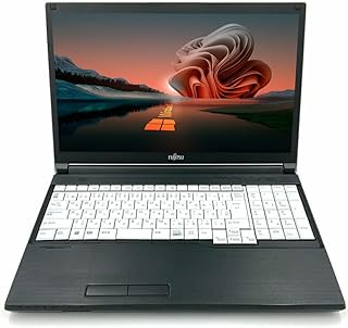 【整備済み品】 ノートパソコン FMV Lifebook A579 15.6型 Core i5-8265U テンキー DVD-ROM 光学ドライブ Wi-Fi Bluetooth HDMI Windows11 MS Office 2021搭載 SSD:256GB メモリ:16GB